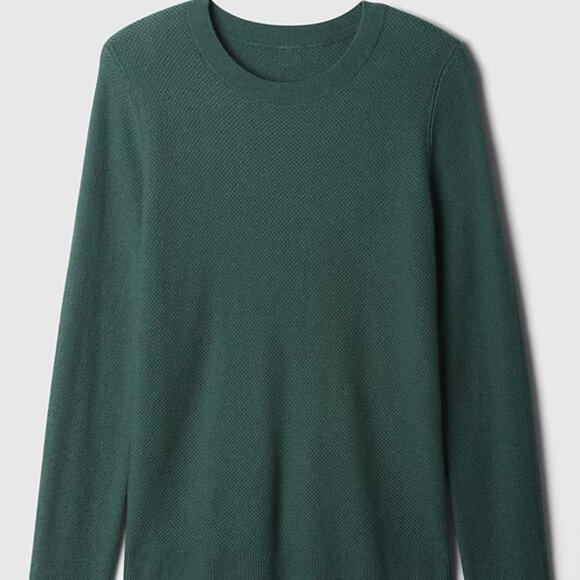 GAP Moore's Green Textured Crewneck Sweater/NWT/S - Picture 5 of 14